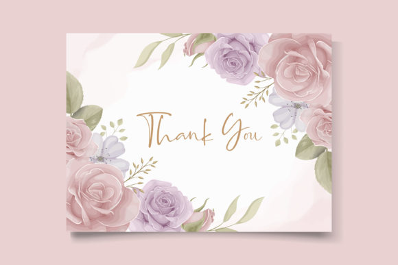 Download Thank You Card Design on a Flower Theme - Flower theme Collection