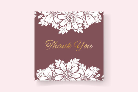 Download Thank You Card Design on a Flower Theme - Flower theme Collection