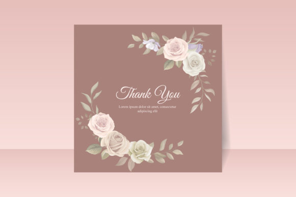 Download Thank You Card Design on a Flower Theme - Flower theme Collection