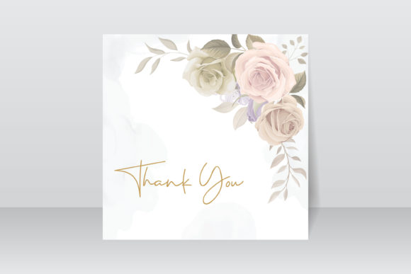 Download Thank You Card Design on a Flower Theme - Flower theme Collection