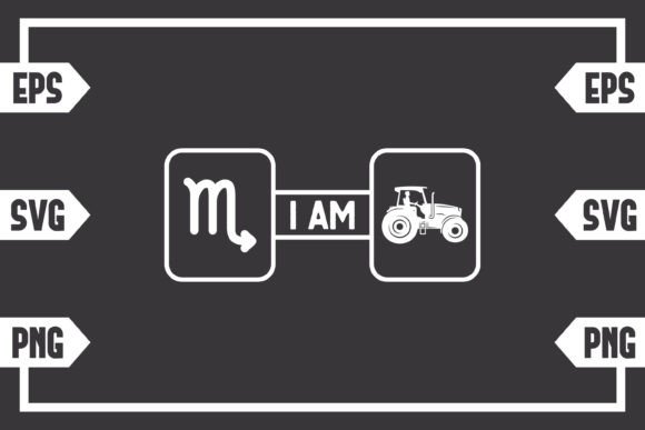 Download Scorpio Sign and Guy Driving Tractor - Premium Resources