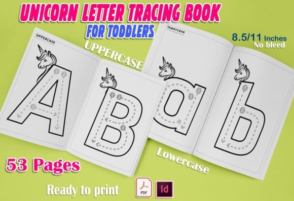 Download Unicorn Letter Tracing Book for Toddlers - Unicorn letter Collection