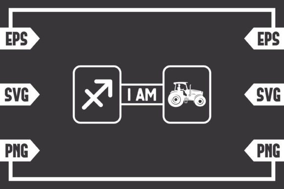 Download Sagittarius Sign and Guy Driving Tractor - Premium Resources