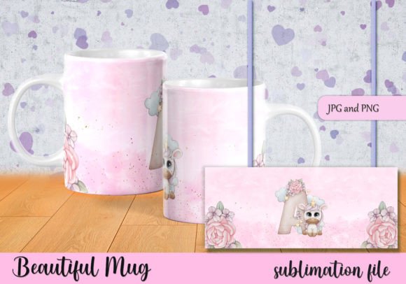 Download Sublimation Mug Unicorn Letter a - Unicorn letter Collection