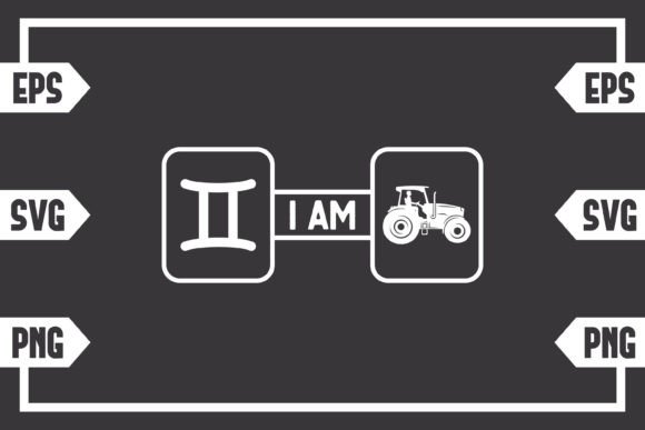 Download Gemini Sign and Guy Driving Tractor - Premium Bundle