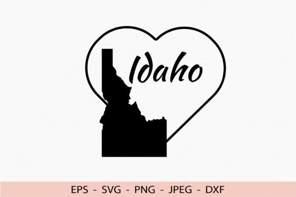Download Idaho Svg US State Dxf File for Cricut - Dxf file Collection